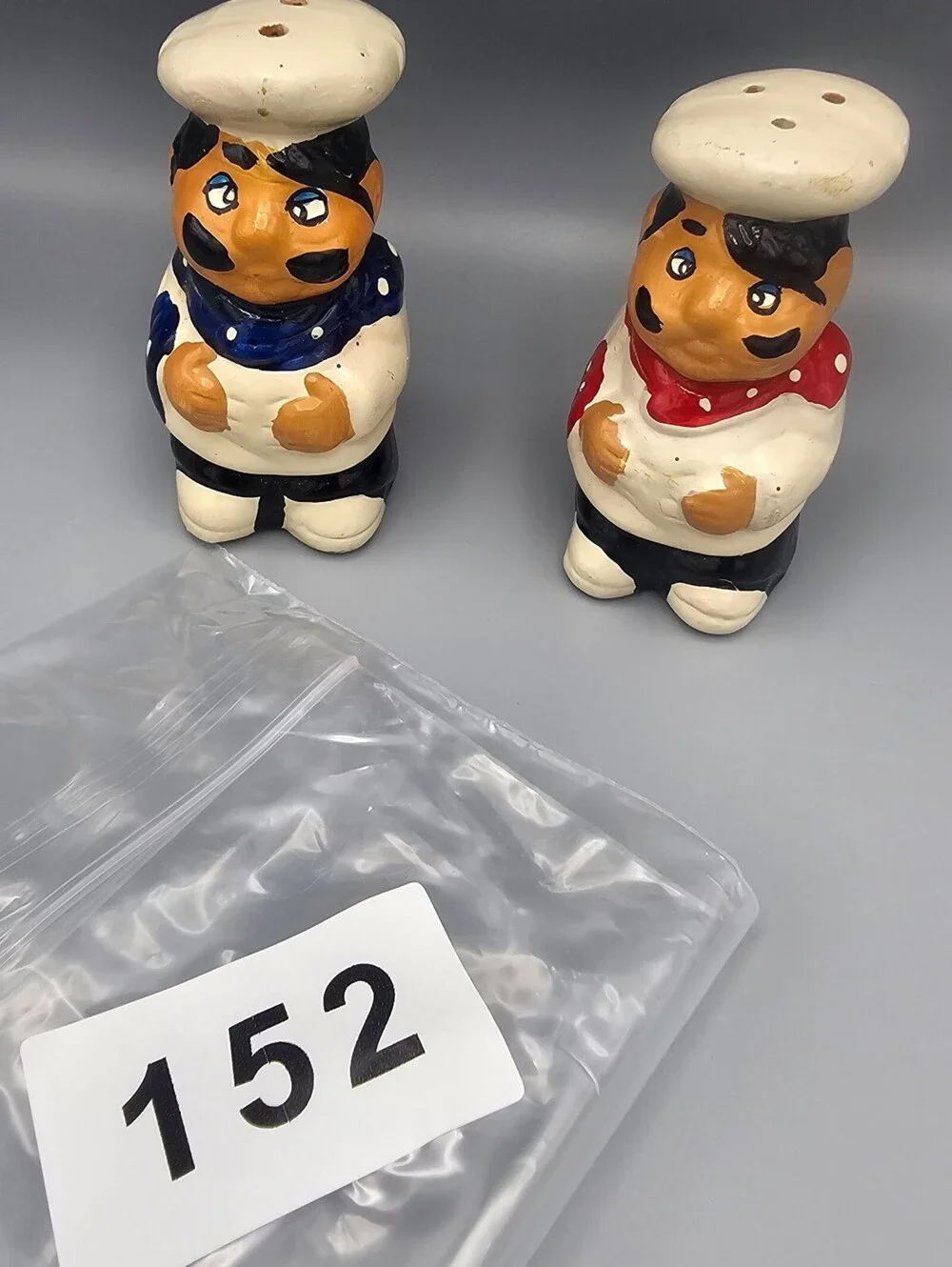 Vintage Chef Figurine Salt and Pepper Shakers Set